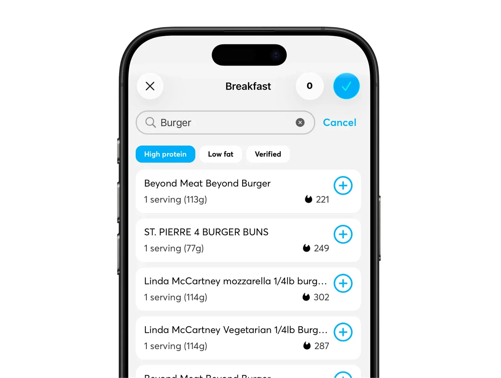 Searching the balantia food database